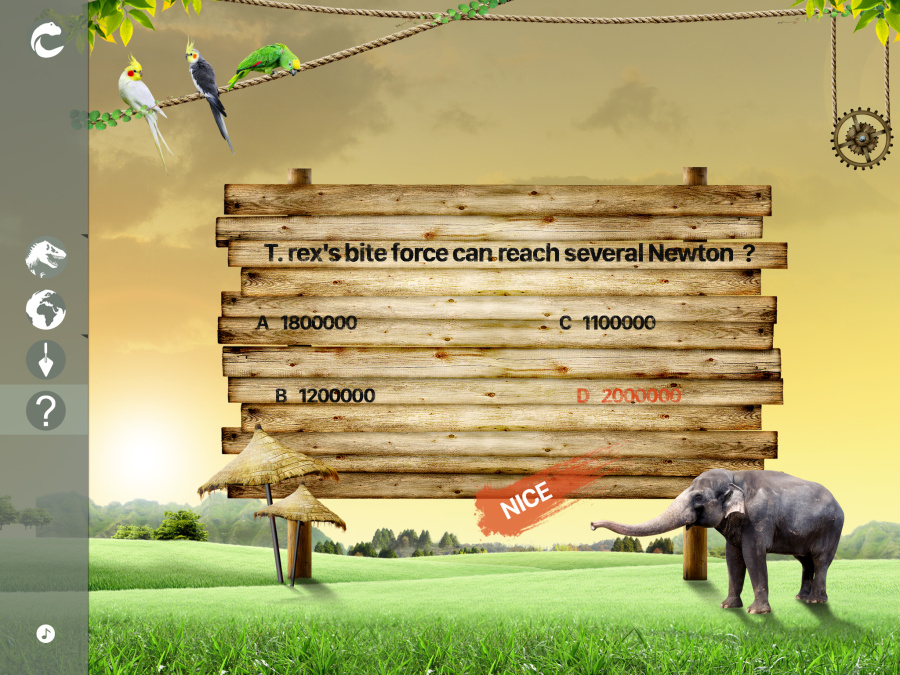 恐龙儿童认知游戏APP|移动设备\/APP界面|GU