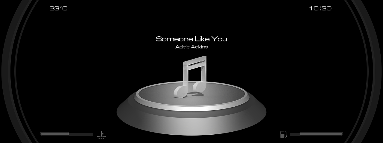 车载液晶仪表+中控娱乐系统|UI|软件界面|Leafz