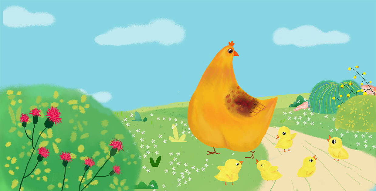小鸡|插画|儿童插画|474727850 - 原创作品 - 站酷