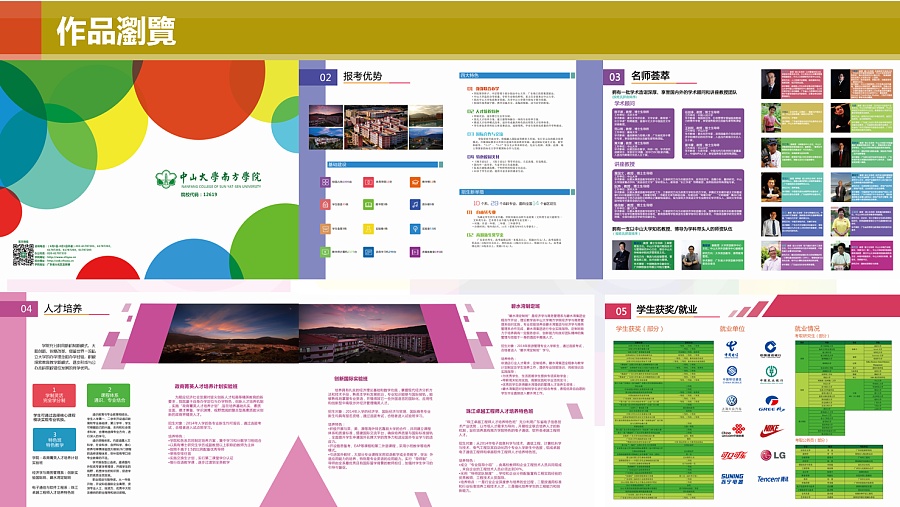 2015中山大学南方学院招生宣传手册设计|书装