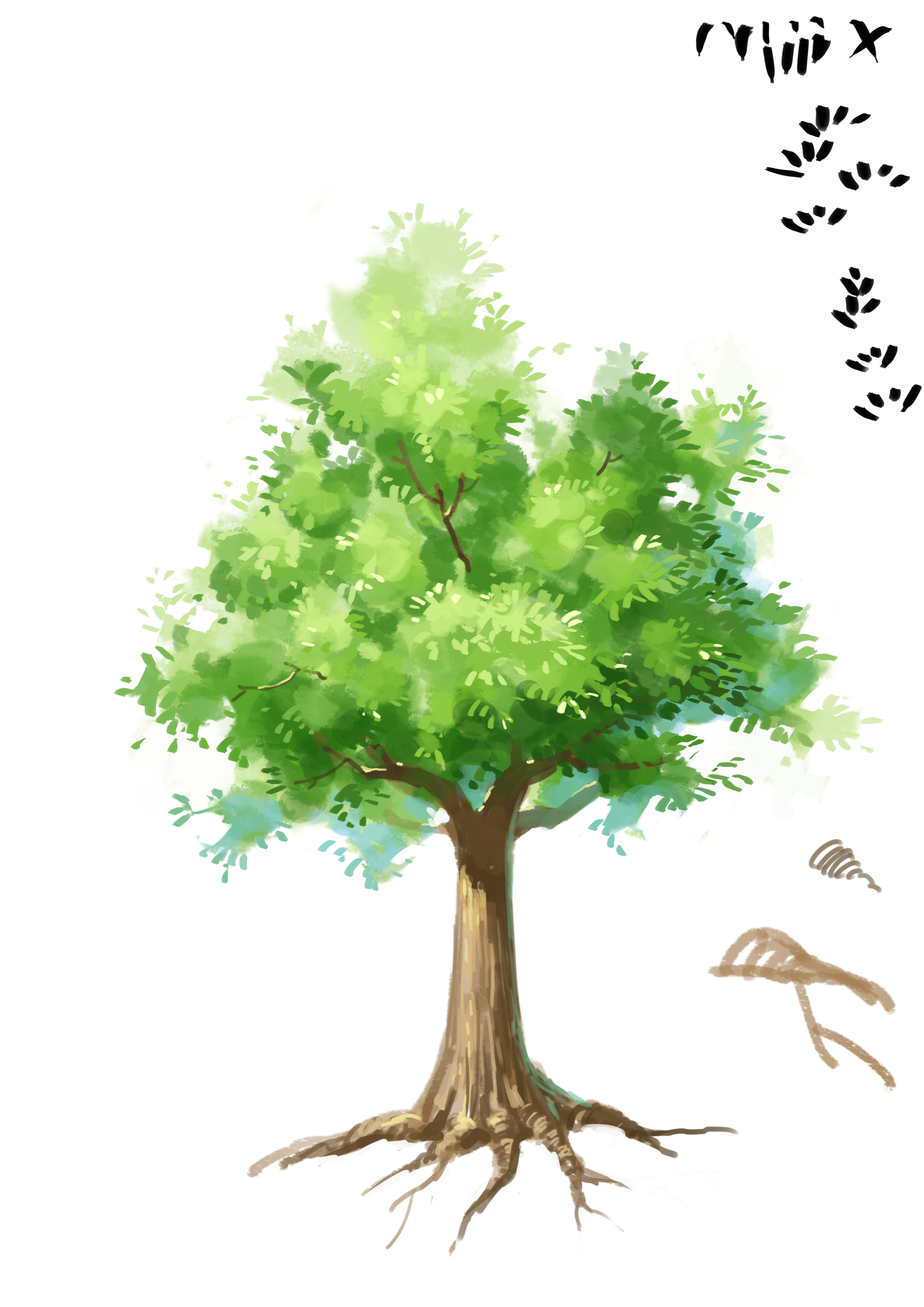 画一棵树