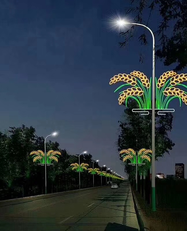 路灯装饰造型_路灯电杆装饰_城市街道路灯装饰世博光电