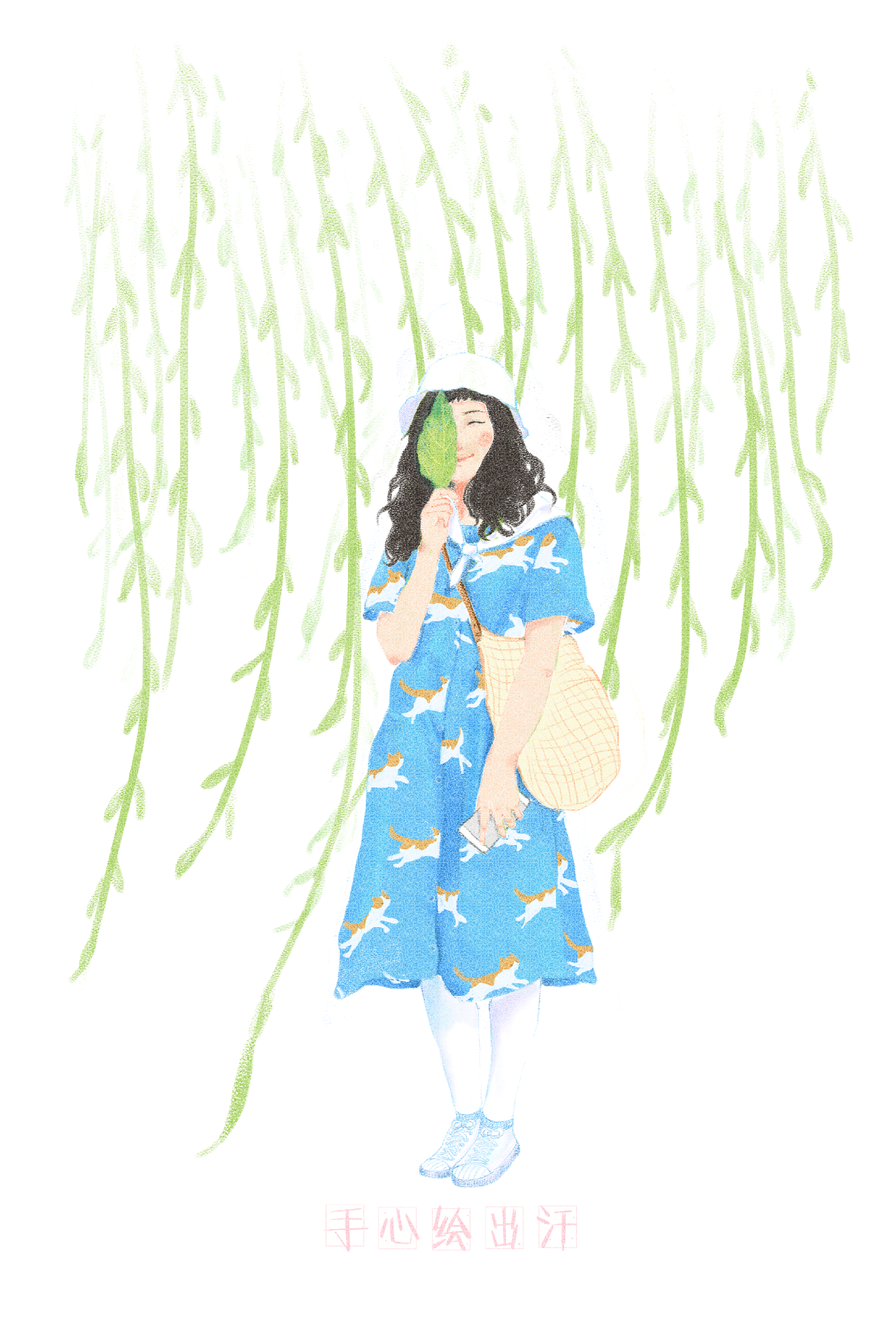 爱笑的陌生女孩|插画|插画习作|手心empty - 原创作品