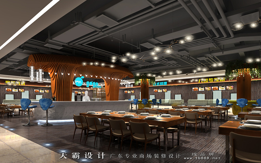 全套个性化商场装修设计效果图:内蒙古华丽广