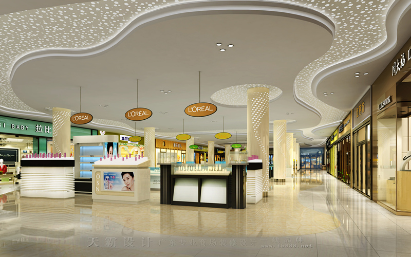 最新商场装修设计效果图由广东天霸设计分享-佰为连锁超市百货区