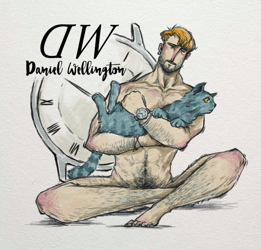 DW腕表合作|商业插画|插画|刘大程 - 原创设计