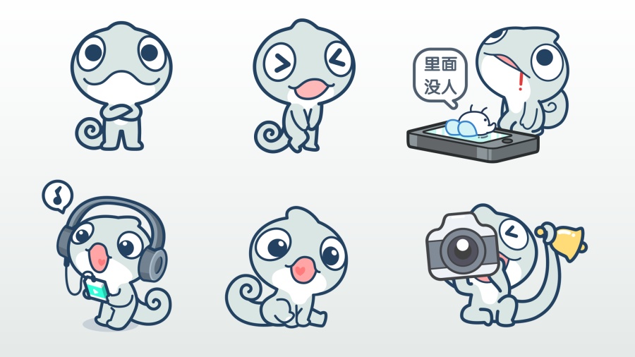 激萌的特效相机Faceu形象--龙哥来啦_(┐「ε