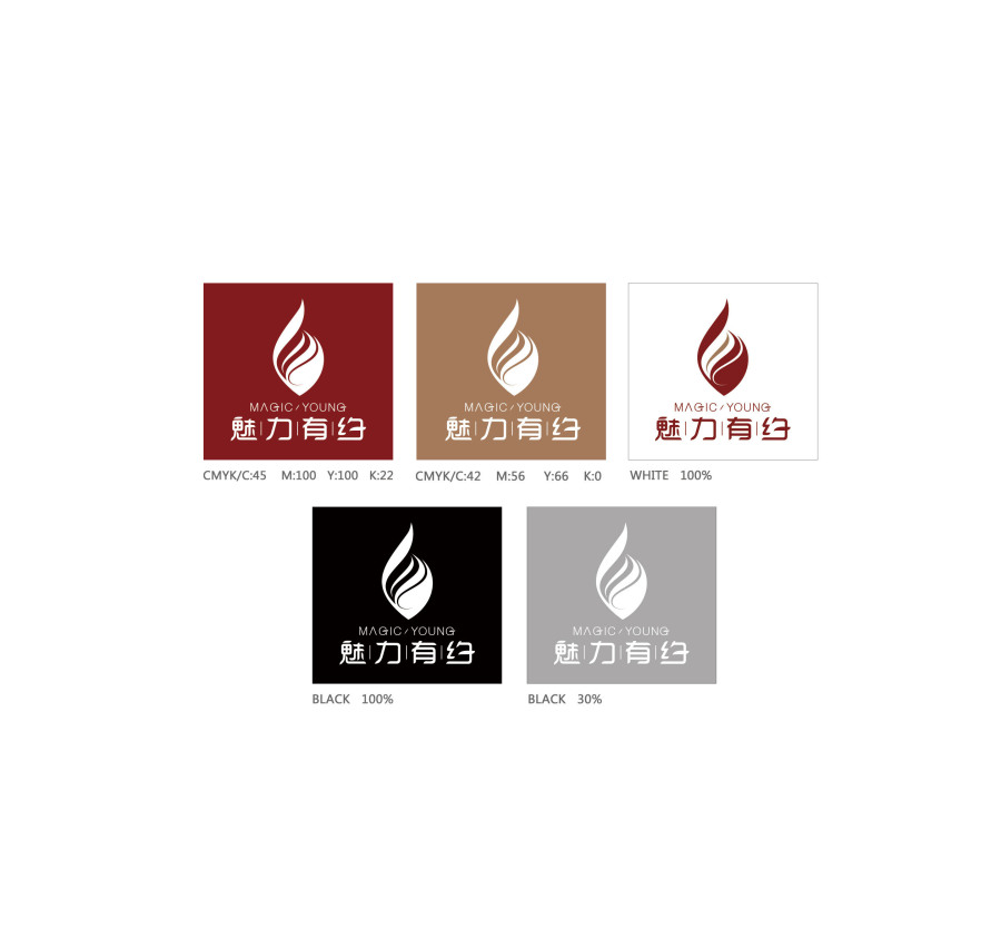 一家美容院的品牌LOGO与VI设计--魅力有约|V