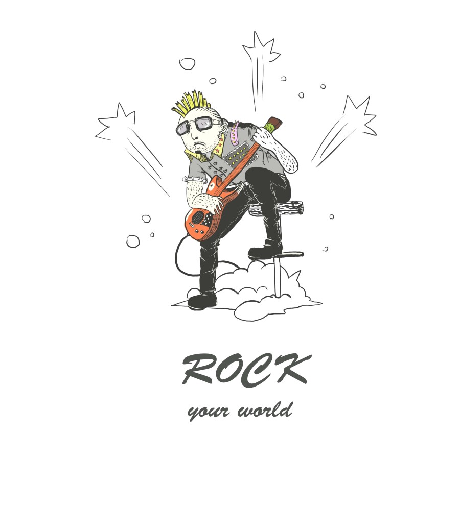 rock |涂鸦\/潮流|插画|江野村夫许 - 原创设计作品 - 站酷 (ZCOOL)