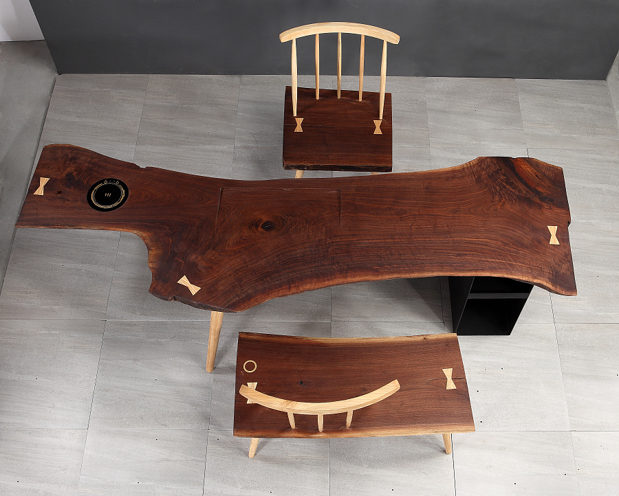 品木印象 北美黑胡桃大板桌|家具|工业\/产品|Zoe大鲨鱼 - 原创设计作品 - 站酷 (ZCOOL)