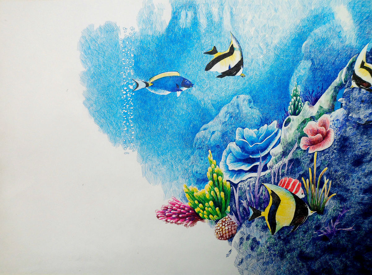 海洋生物主题水彩剪贴画素材 Watercolor Under the sea Clipart – 设计小咖