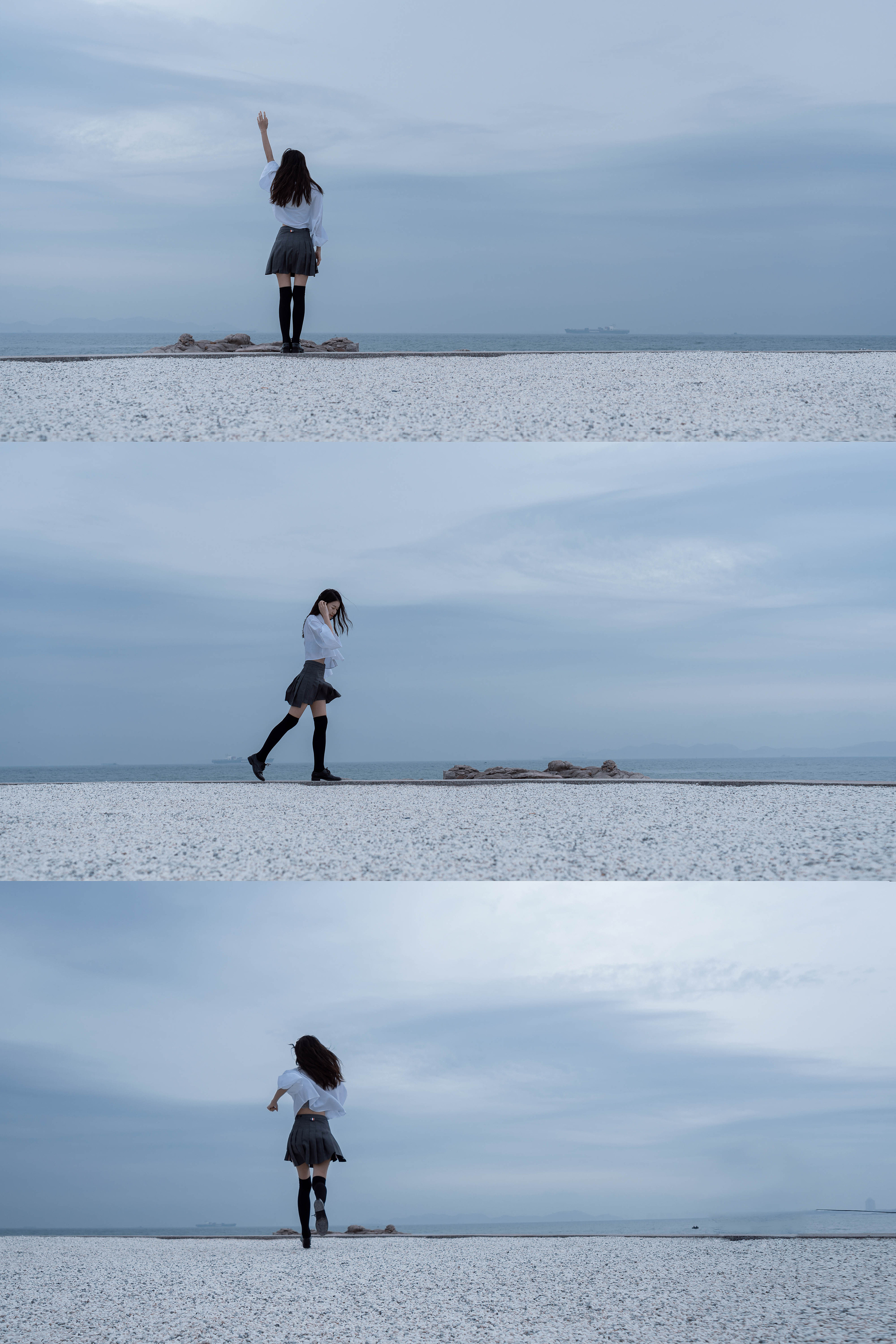 人像摄影 | 阴天海边