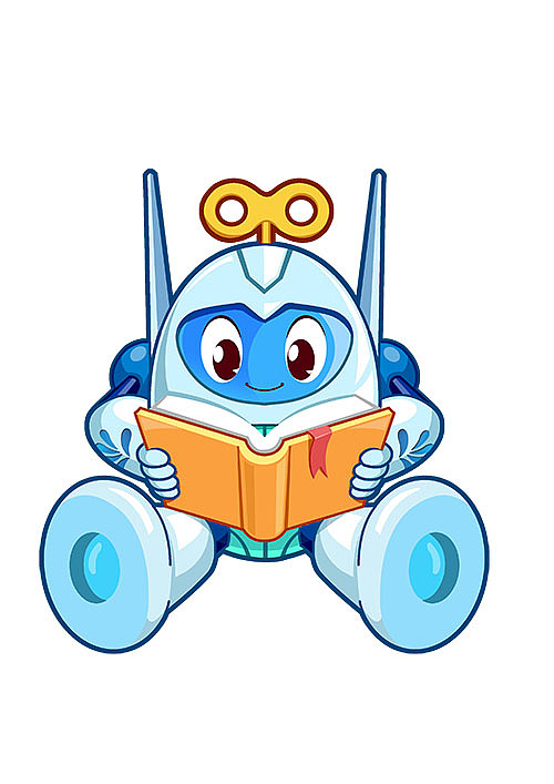 儿童教育app卡通角色绘制 "机器人奇奇"
