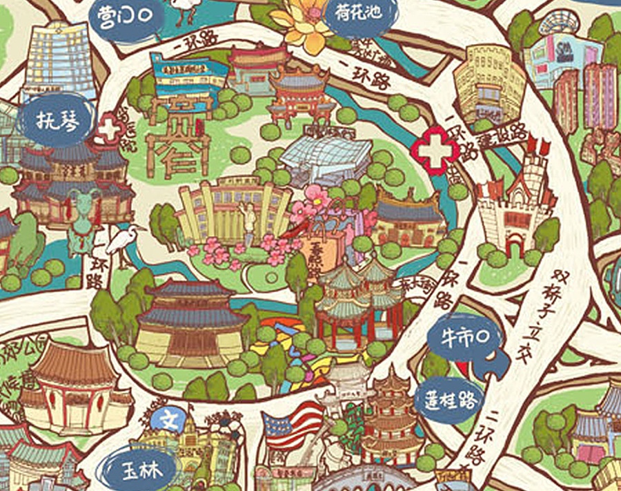 成都景点地图_成都旅游地图高清版图片