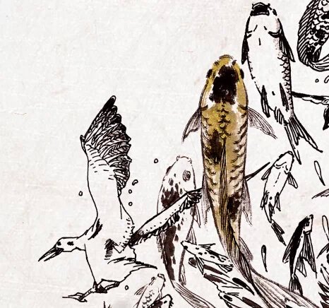 涂鸦《飞鸟与鱼》20150203|涂鸦\/潮流|插画|违