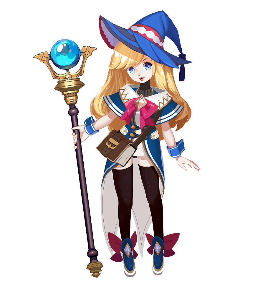 日韩萝莉法师|游戏原画|插画|caoyuyuxuan - 原创