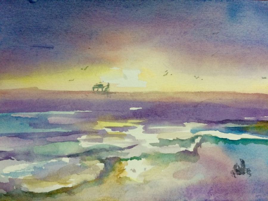 海上钢琴师|儿童插画|插画|韩叶 - 原创设计作品