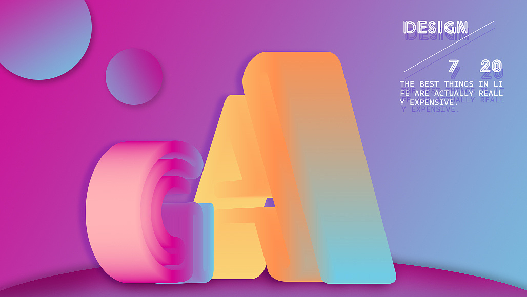 3d炫酷立体字