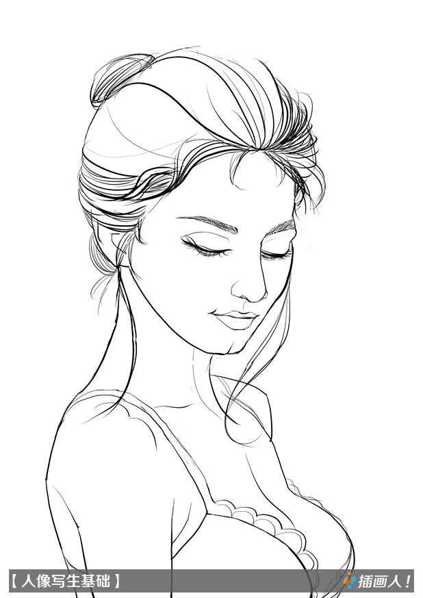 美术基础-人像写生基础|绘画习作|插画|chahuar