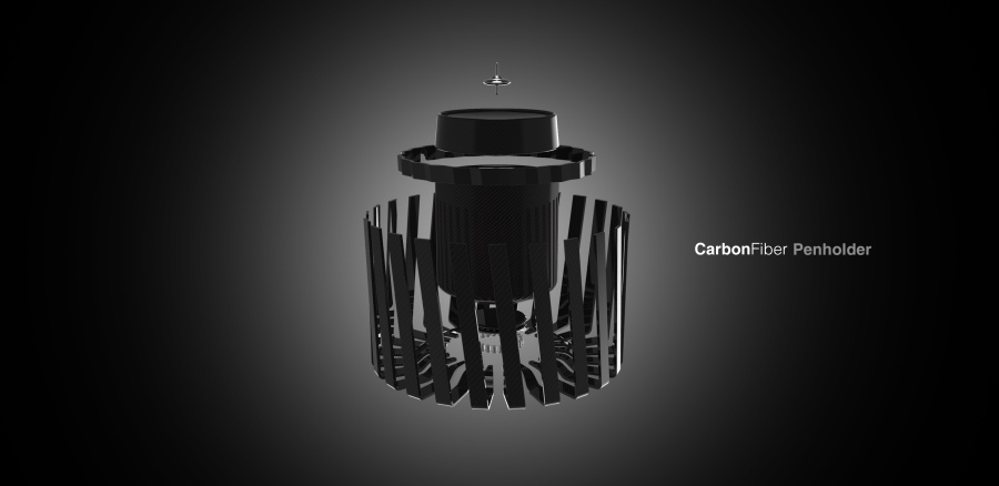 碳纤维笔筒设计|生活用品|工业\/产品|zncl23 - 原