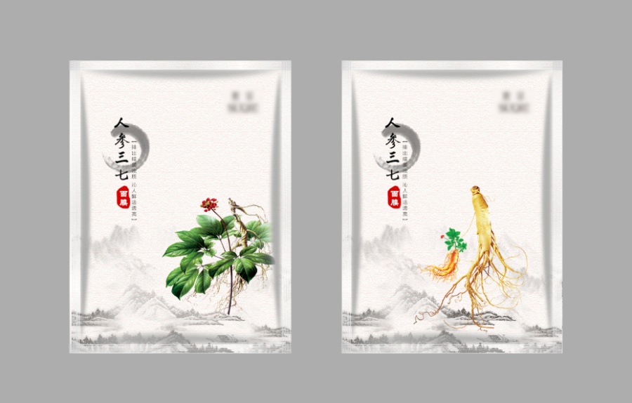 人参 三七 田七 面膜 美容 美白 护肤品 中药材 复