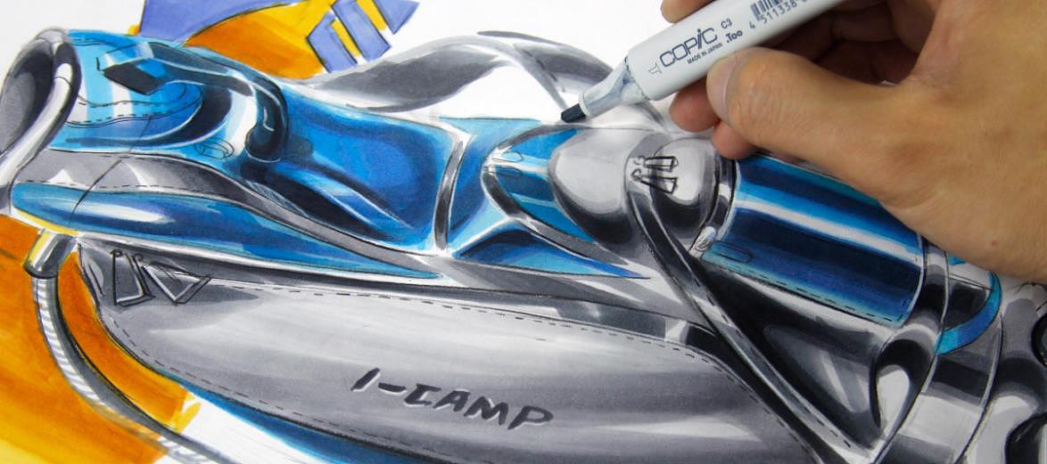 高品质工业产品设计手绘效果图谍照|工业\/产品