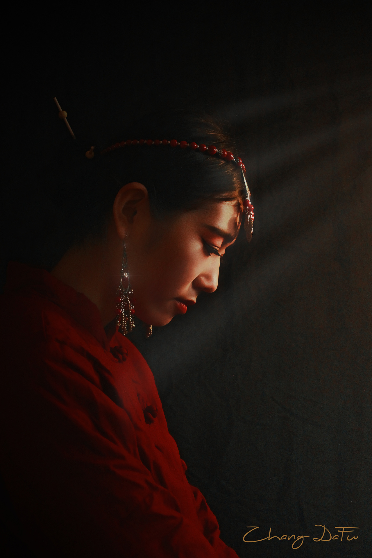 《石桥禅》|摄影|人像|张大福blessing - 原创作品