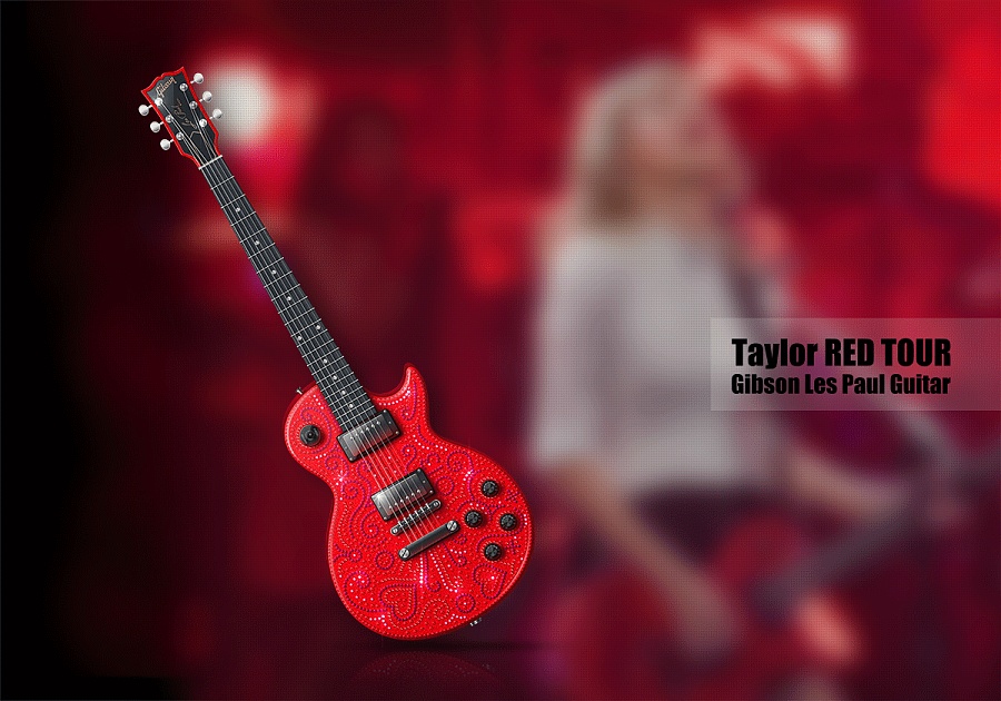 Taylor RED TOUR Gibson Les Paul Guitar 吉他