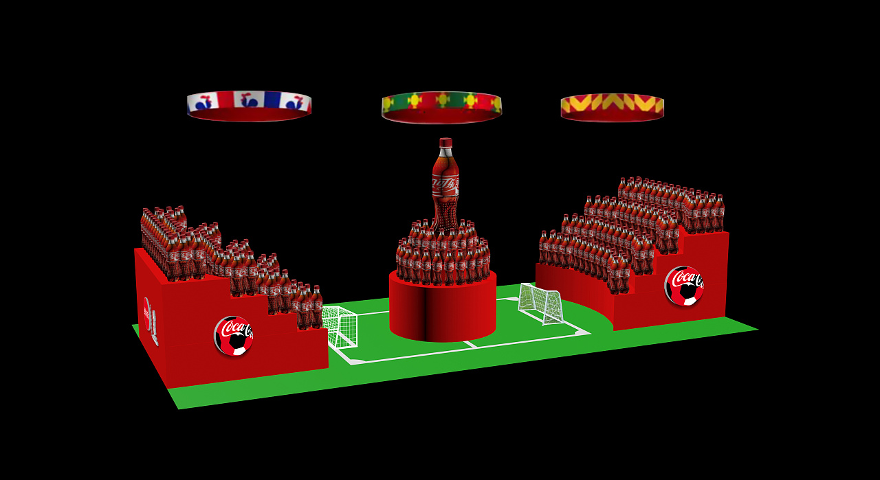 可口可乐超市世界杯主题堆头