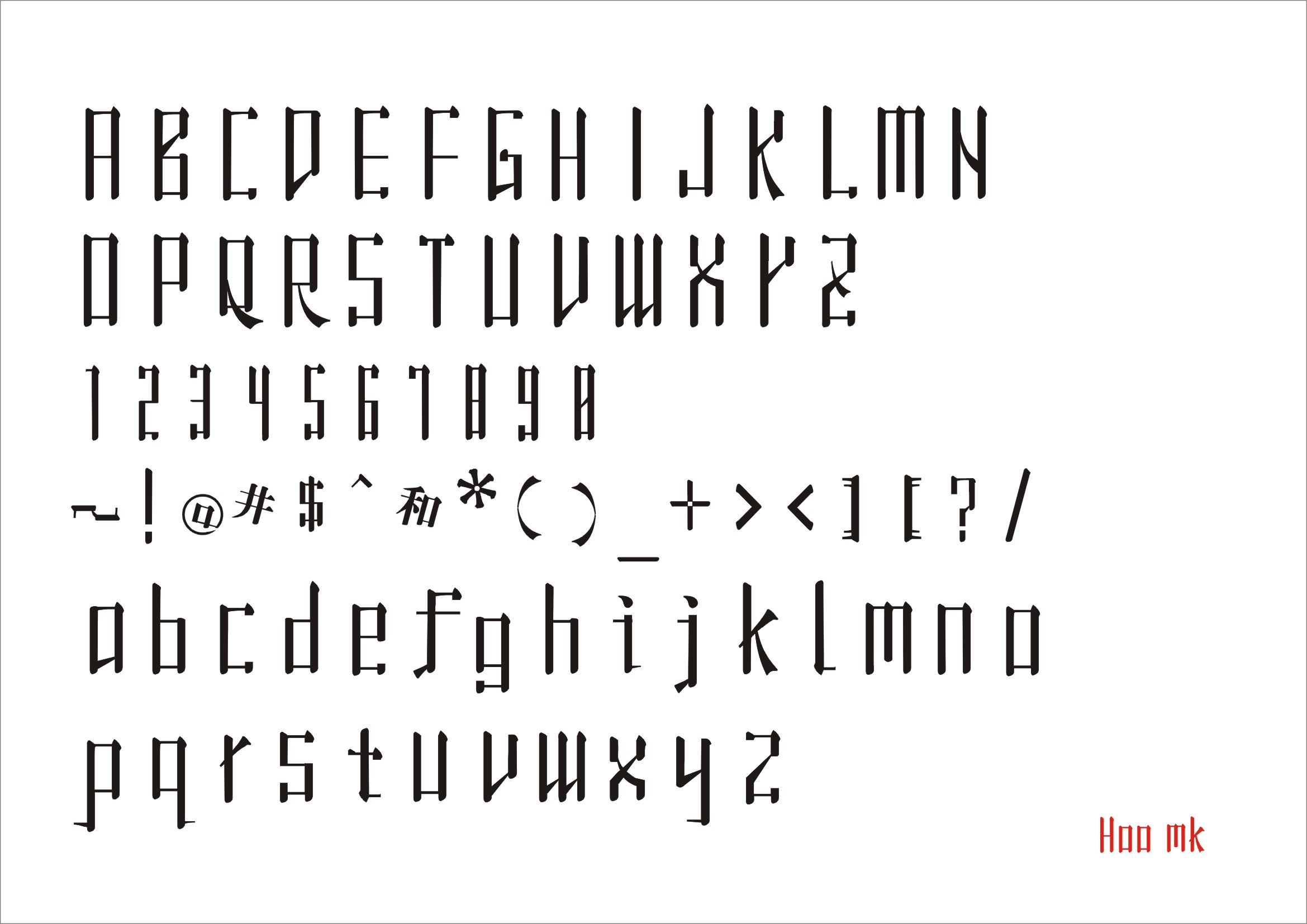 2006年设计的字体仿宋体英文 ttf 字体文件可下载