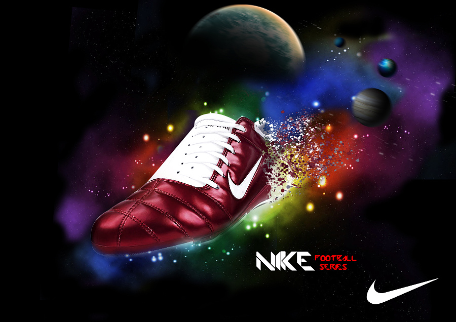 nike total 90系类平面广告设计|海报|平面|caven