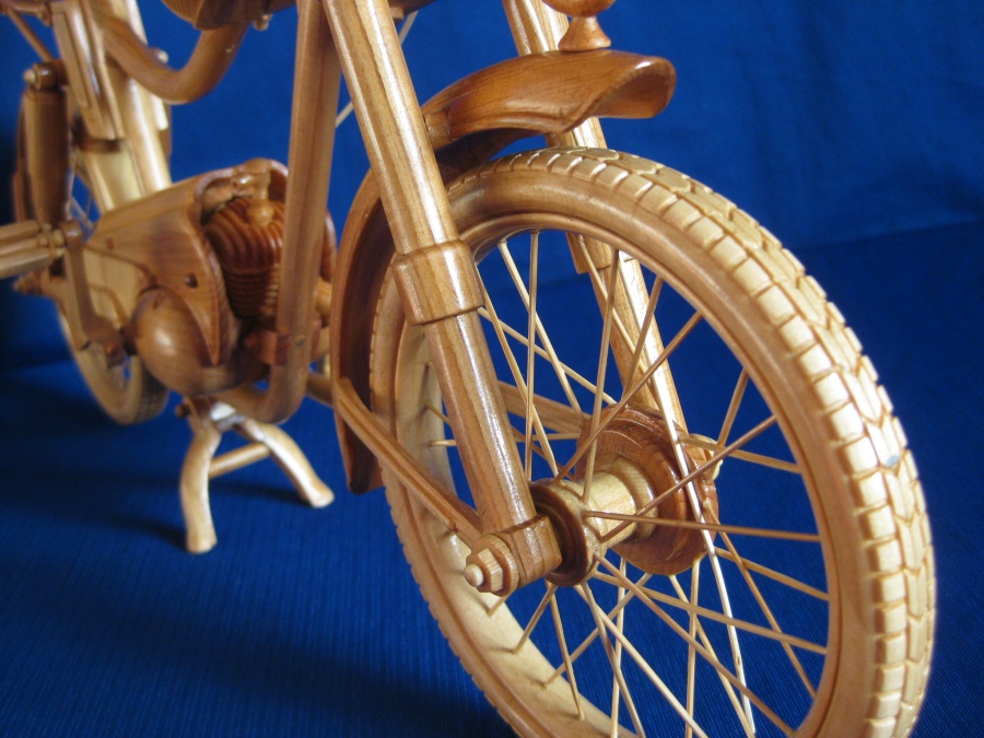 济南轻骑摩托车模型|铁艺|手工艺|chuomige - 原