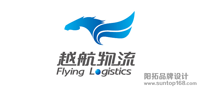 航空运输logo设计_物流行业标志设计_越航物流