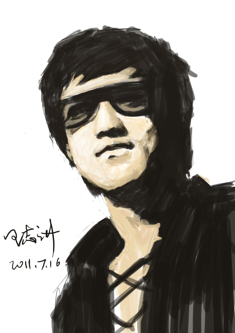 李小龙 速写|绘画习作|插画|孑孓残云 - 原创设计