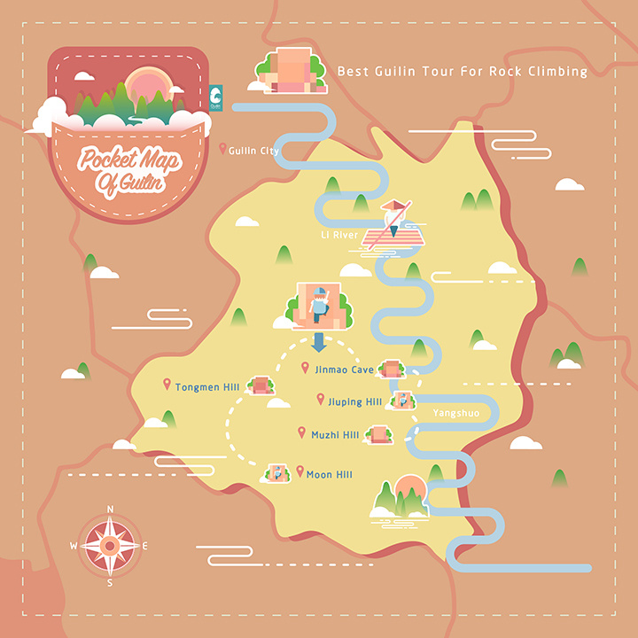 桂林口袋地图(动画 平面)图片