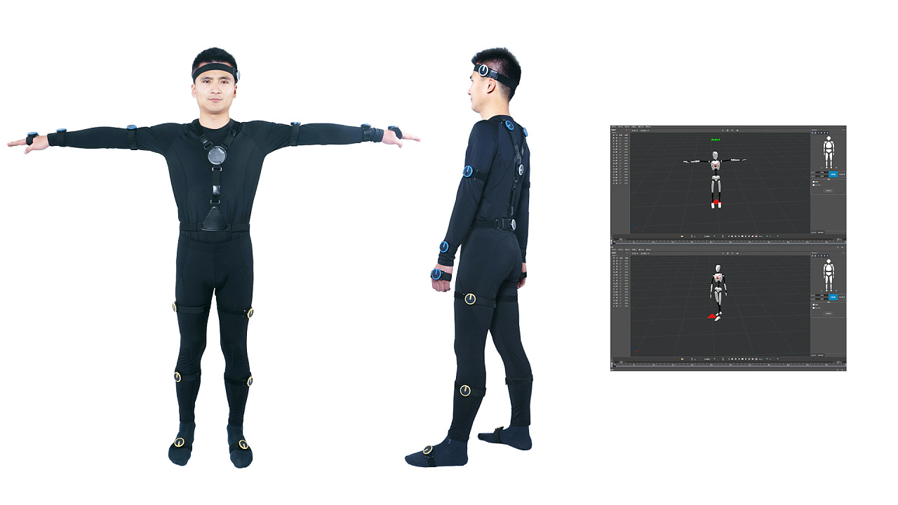 孚心惯性动作捕捉系统 无线版