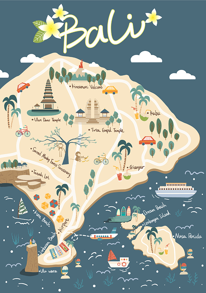 巴厘岛地图