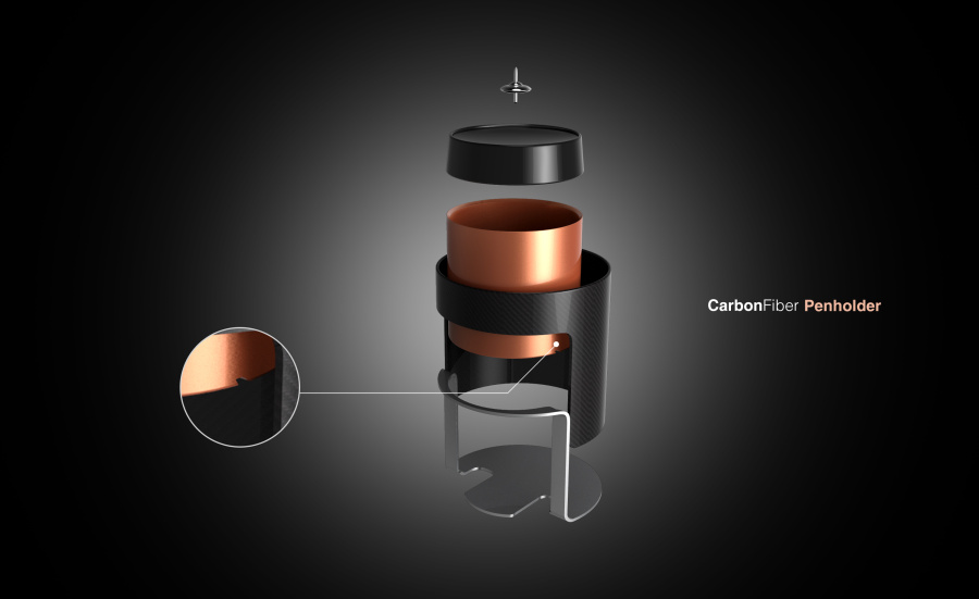 碳纤维笔筒设计|生活用品|工业\/产品|zncl23 - 原