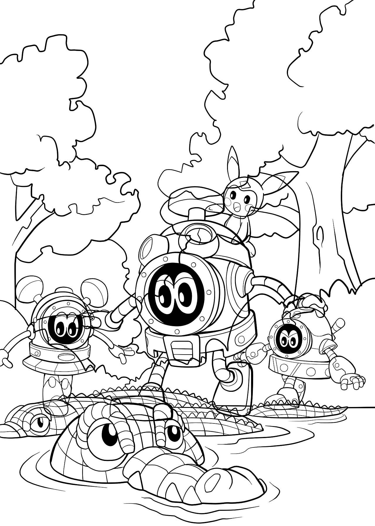 三年前给赛尔号图书做的线稿|插画|商业插画|3