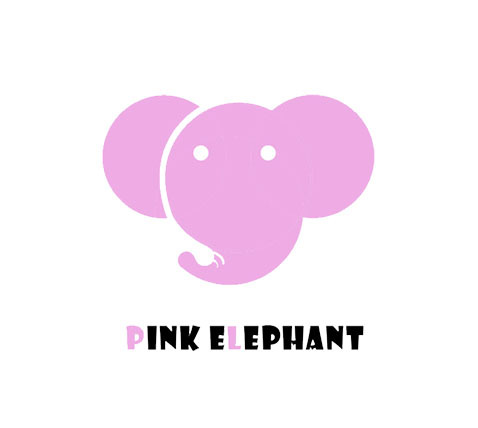 粉红象儿童玩具logo