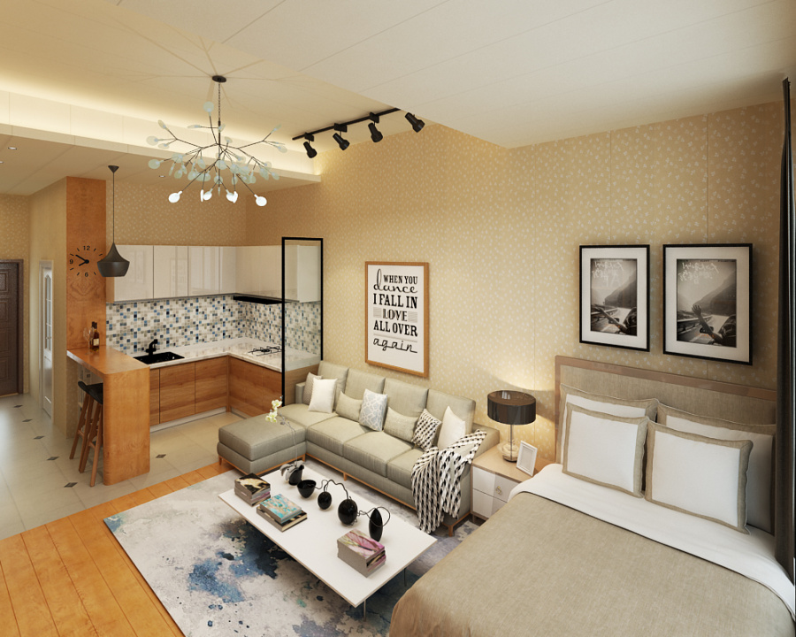 单身公寓|室内设计|空间\/建筑|五只的说 - 原创设计作品 - 站酷 (ZCOOL)