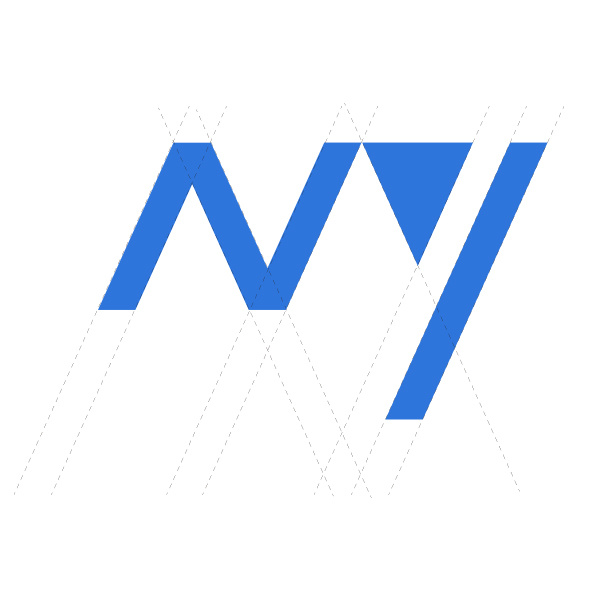 带有m和y字母的logo (科技感)