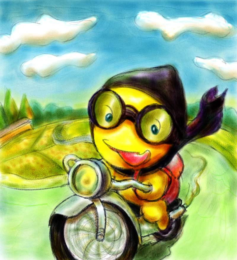摩托车日记|商业插画|插画|zezo - 原创设计作品
