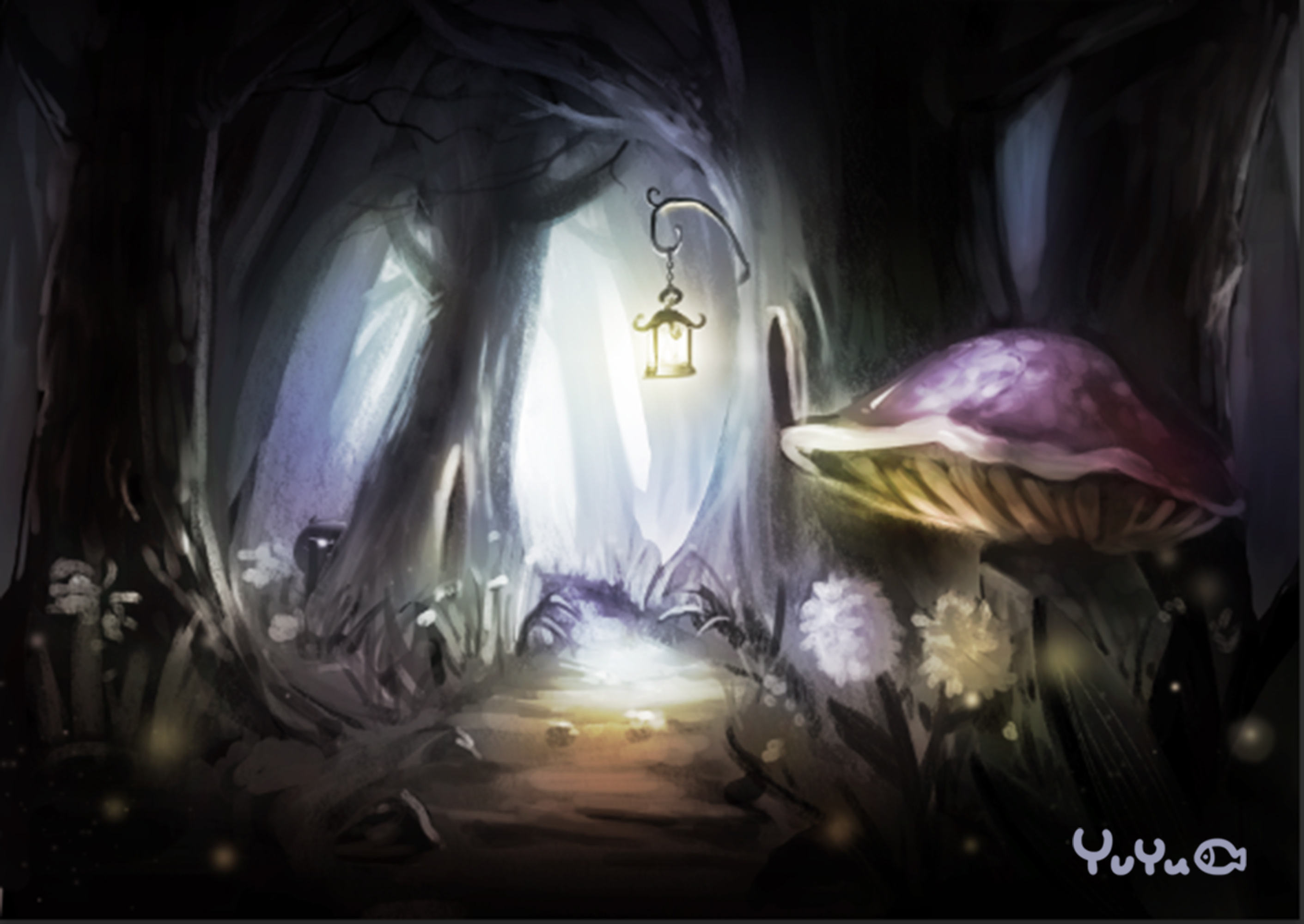 魔幻森林|插画|创作习作|yuu鱼 - 原创作品 - 站酷