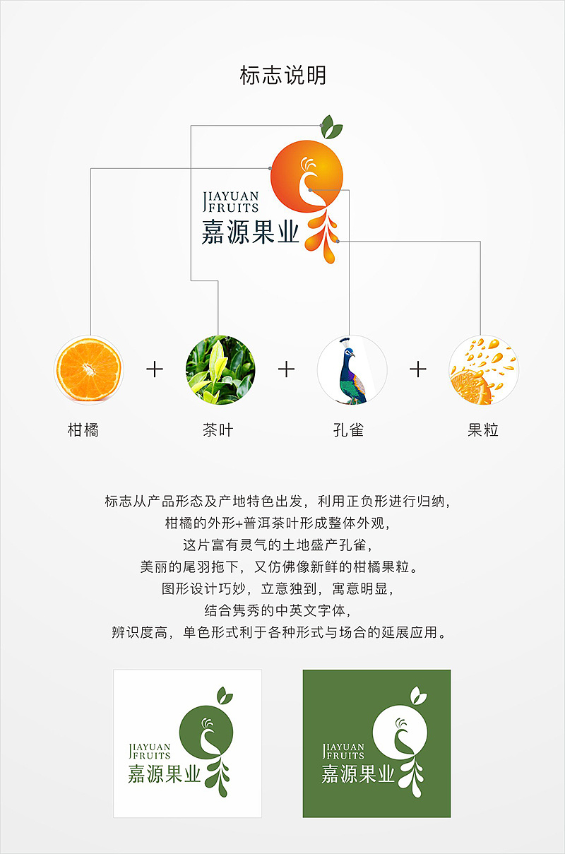 云南柑橘标志及物料设计