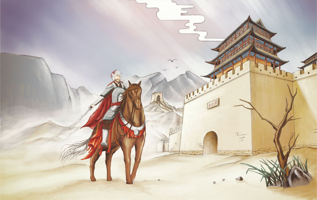 甘肃七大世界文化遗产手绘明信片《丝路敦煌》