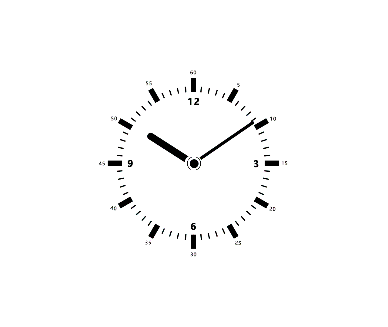这个主要展示钟表秒针走动的一个动态gif