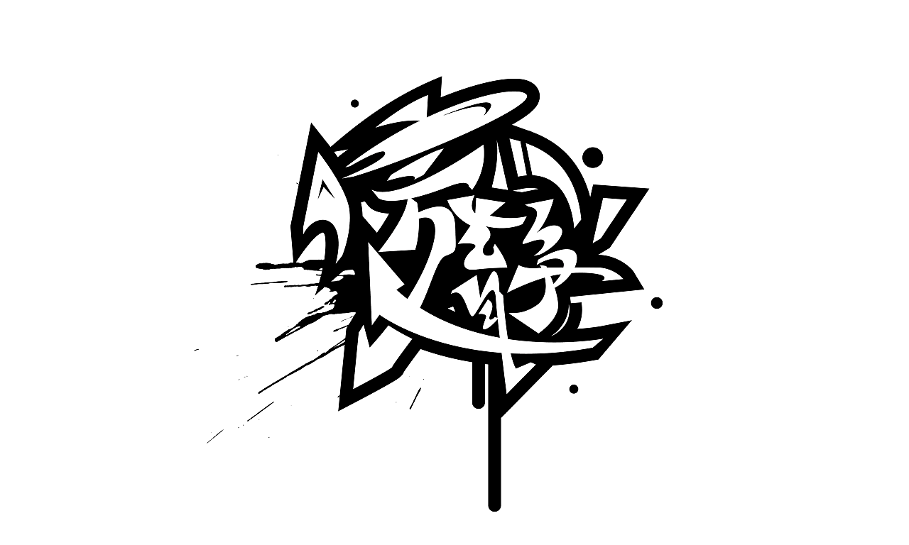 嘻哈涂鸦字体设计