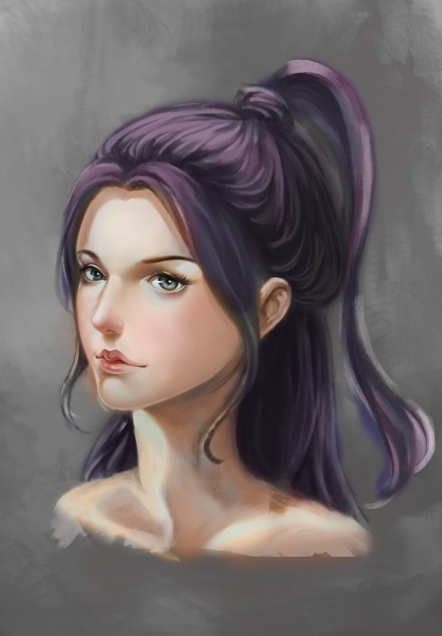 女人物头像|游戏原画|插画|tuzilovecy - 原创设计