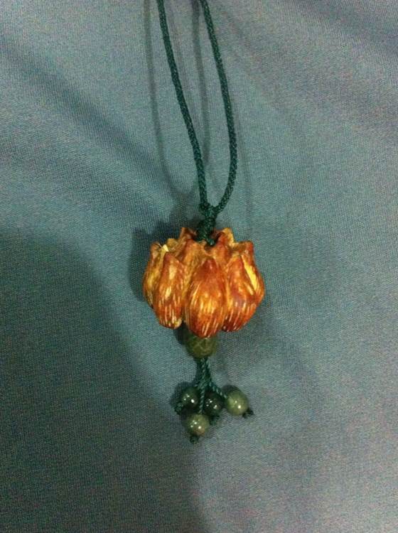 滴血莲花|首饰|手工艺|莲石 - 原创设计作品 - 站